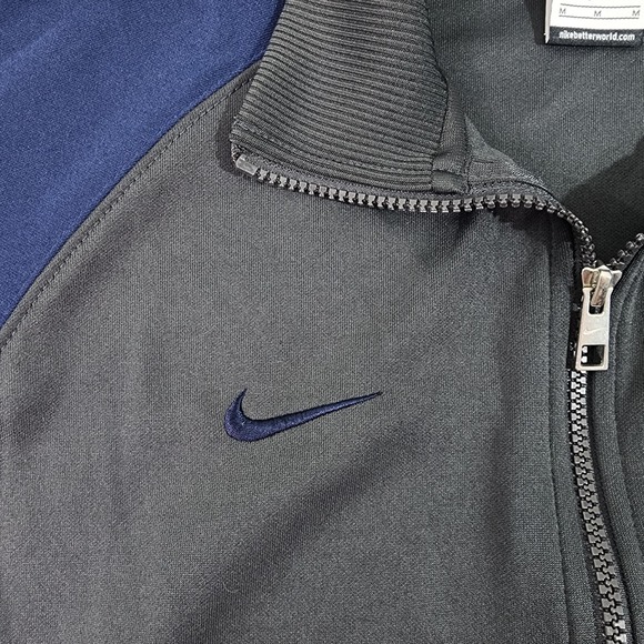 West Virginia Mountaineer NCAA Jacket Adult M Blue/gray Nike Full-Zip Pockets - Picture 3 of 16